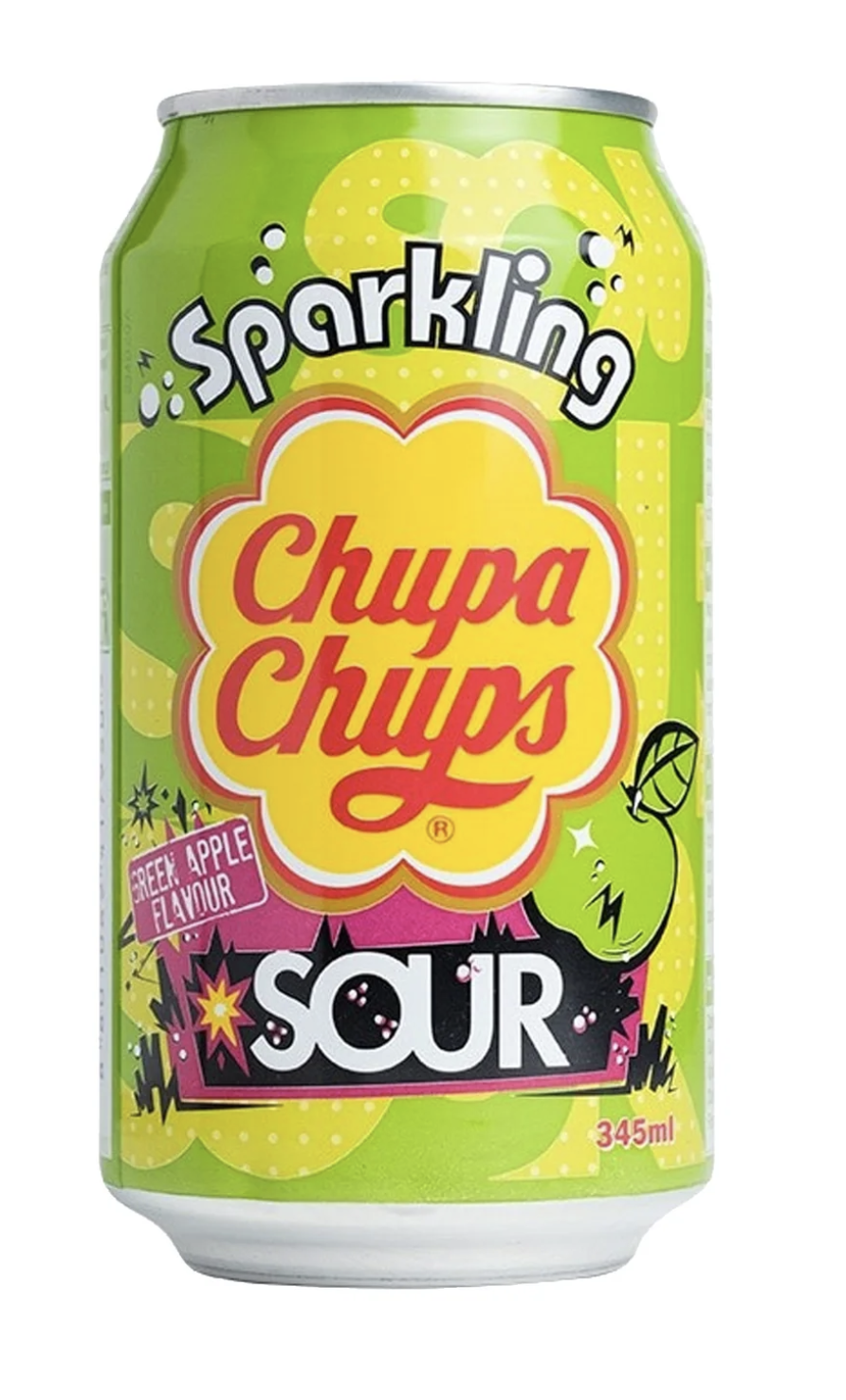 Sparkling Chupa Chups SOUR Green Apple Flavour
